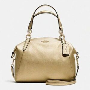 Euc Coach Kelsey Gold Leather 2/Way Shoulder Bag Purse